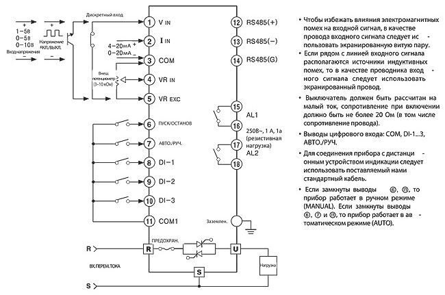 Схема подключения DPU1