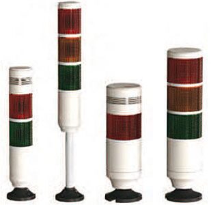 Светосигнальная колонна MT5C/8C лампами накаливания и возможностью подключения звуковой сигнализации.