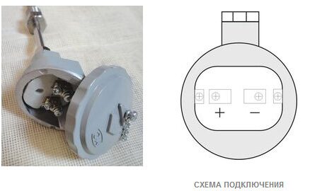 Термопары ТРИД ТП1, ТП2. Клеммная коробка